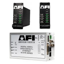 The American Fibertek 91PxxxxE Series transmits high-quality,on one optical fiber. Diagnostic indicators provide a quick visual indication of system status.