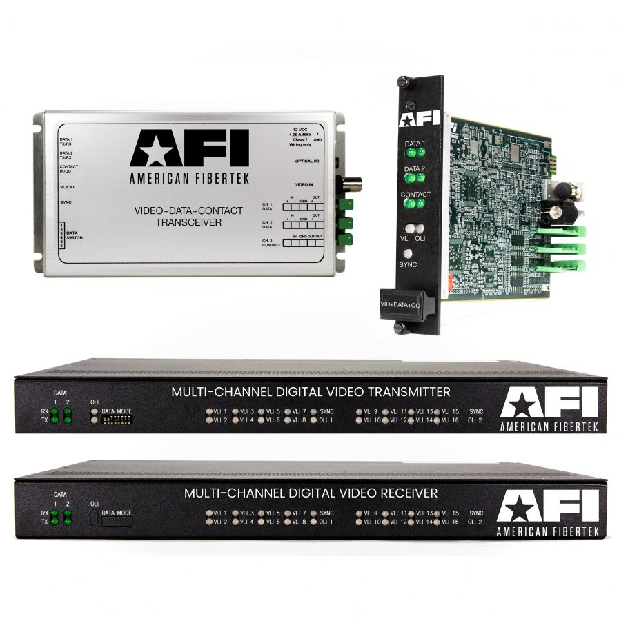 The 9XPlus series offers over 400 varieties of configurations of digital video, data, contact closures, and audio transmissions.