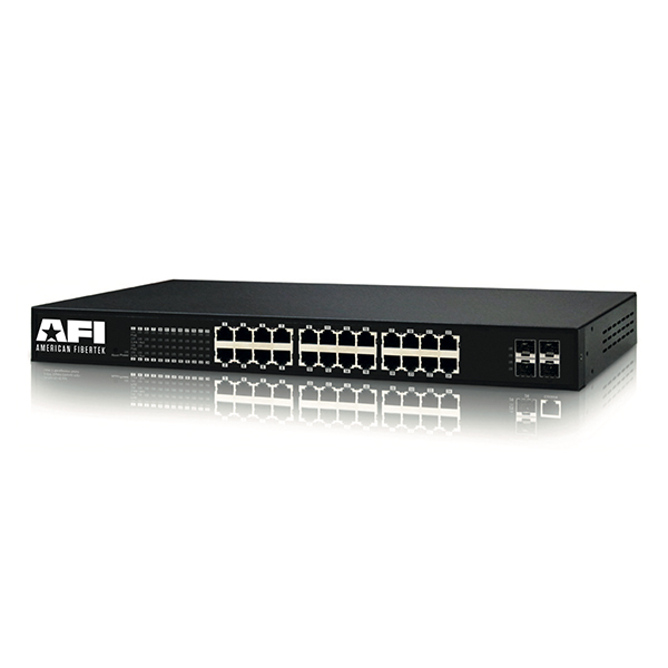 24 Ethernet/4 SFP Port Layer 2 Managed Switch.