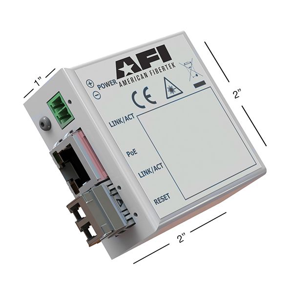 American Fibertek AFI9HMEC Series: Ultra Mini Ethernet Media Converter